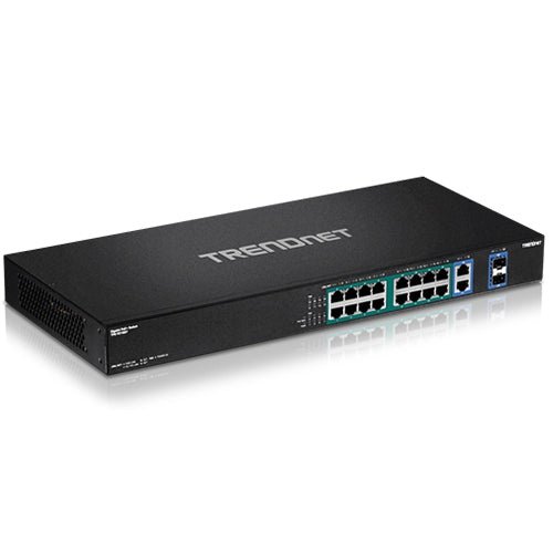 Trendnet 18-Port Gigabit High Power Poe+ Switch, Retail Box, 6 Months Limited Warranty