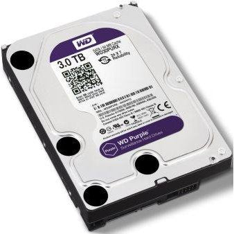 Western Digital Purple - 3.0Tb 3.5" Sata3 6.0Gbps Surveillance Hdd, Intellipower™ Speed Management, 64Mb Cache, 145Mb/S Host To/From (Sustained), Allframe, Hd Video Optimised, , 2 Year Warranty