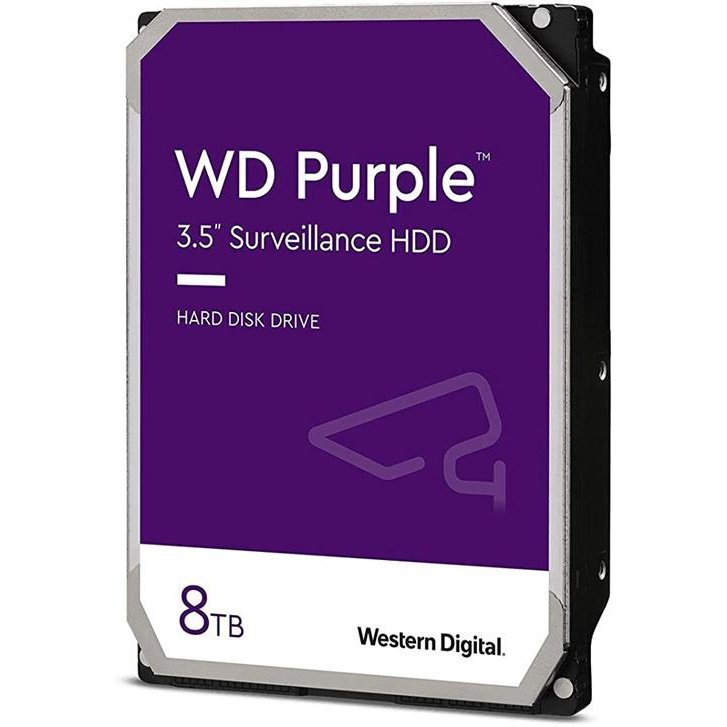 Western Digital Purple - 8.0Tb 3.5" Sata3 6.0Gbps Surveillance Hdd, 128Mb Cache, , 2 Year Warranty