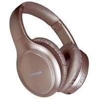 Toshiba Noise Cancelling Bluetooth Headphones - Wireless Over Ear Headphones, Bluetooth Headset With Microphone, 20 Hours Of Talk & Music Time, 33 Ft Operating Range - Gold, Retail Box , 1 Year Limited Warranty