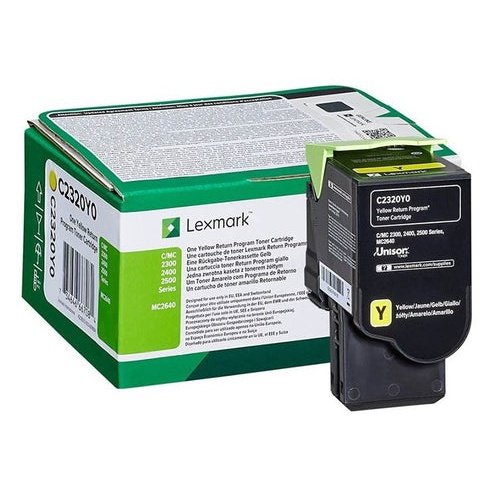 Lexmark C2350y0 Yellow Return Programme Toner Cartridge