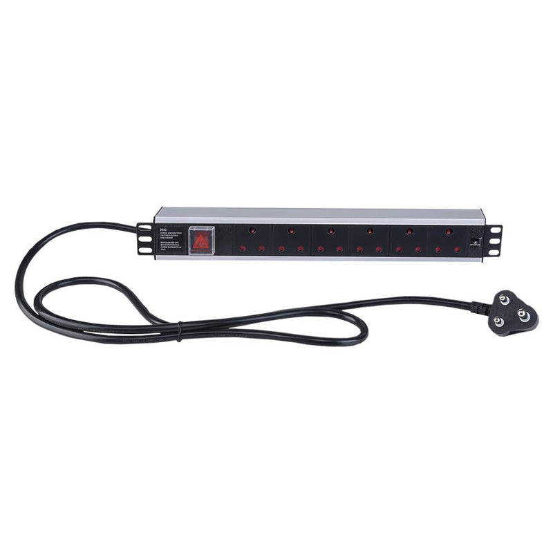 Linkbasic 6 Way Aluminium Moulded Rack Mount Pdu