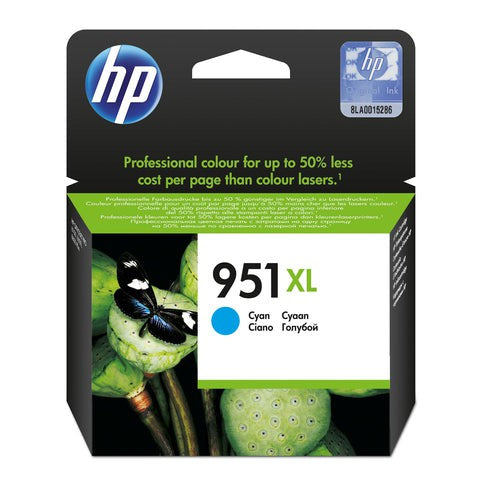 Hp Consumables Hp 951Xl High Yield Cyan Original Ink Cartridge ~1 500 Pages. Officejet Pro 8100 Eprinter Series Officejet Pro 8600 E-All-In-On