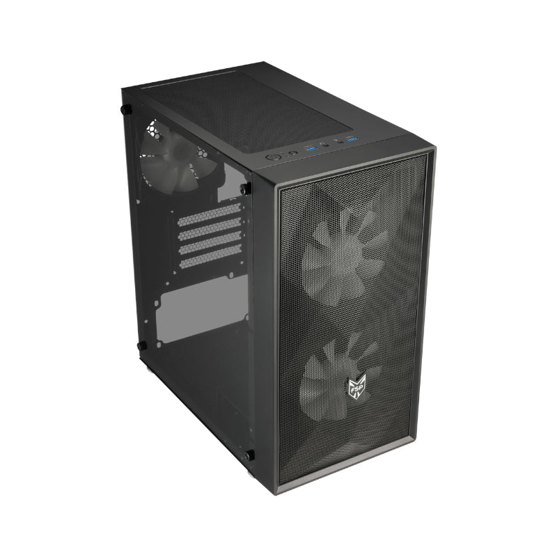 Fsp Cst130 Basic Micro-Atx Gaming Chassis Acrylic Side Panel - Black