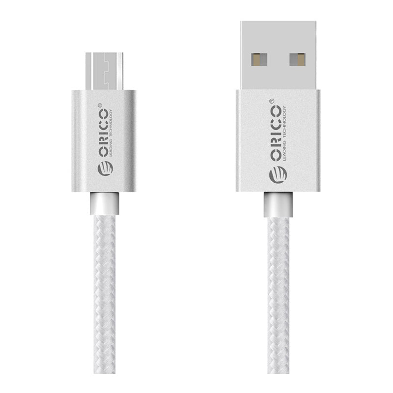 Orico Micro Usb Braided Charging Data 1M Cable Silver