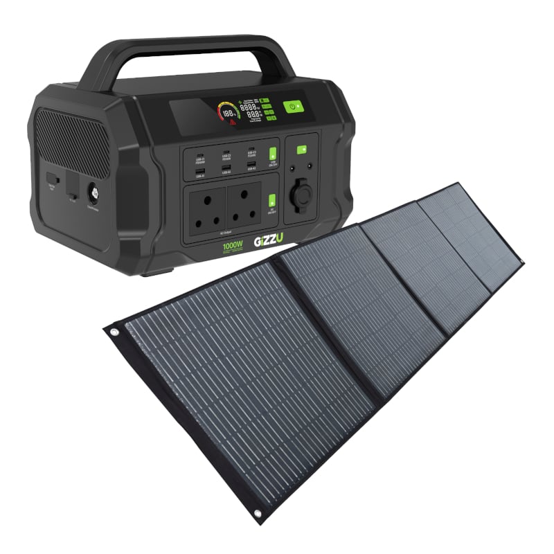 GIZZU GPS1100U + GSP200W SOLAR BUNDLE