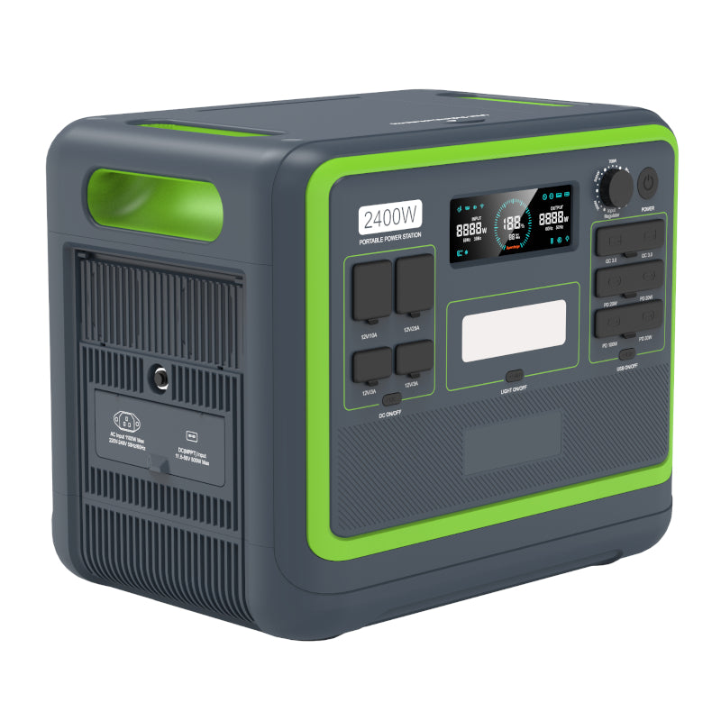 Gizzu Hero Pro 2048Wh 2400W Ups Fast Charge Lifepo4 Portable Power Station