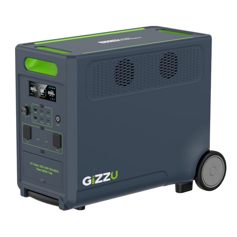 Gizzu Hero Ultra 3840Wh 3600W Ups Fast Charge Lifepo4 Portable Power Station