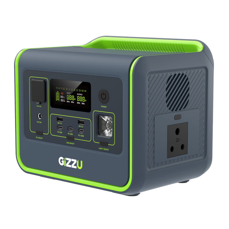 Gizzu Hero Core 512Wh 800W Ups Fast Charge Lifepo4 Portable Power Station