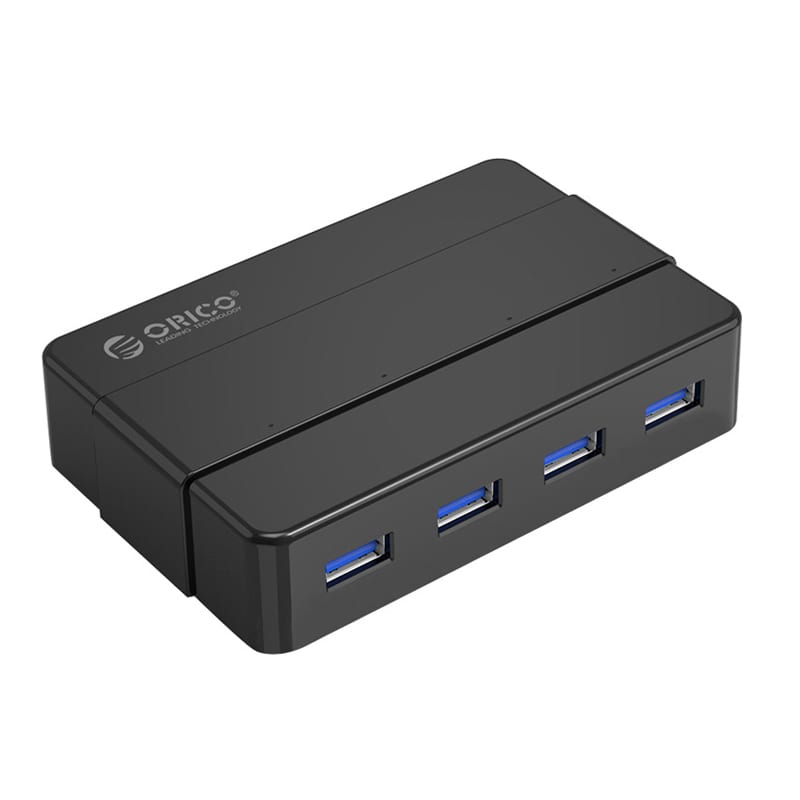 Orico 4 Port Additional Power Usb3.0 Hub - Black