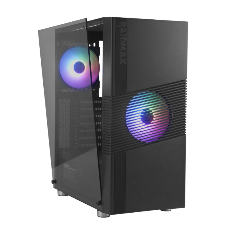 Raidmax H704 Atx Micro-Atx Mini-Itx Argb Sync Mid-Tower Gaming Chassis - Black