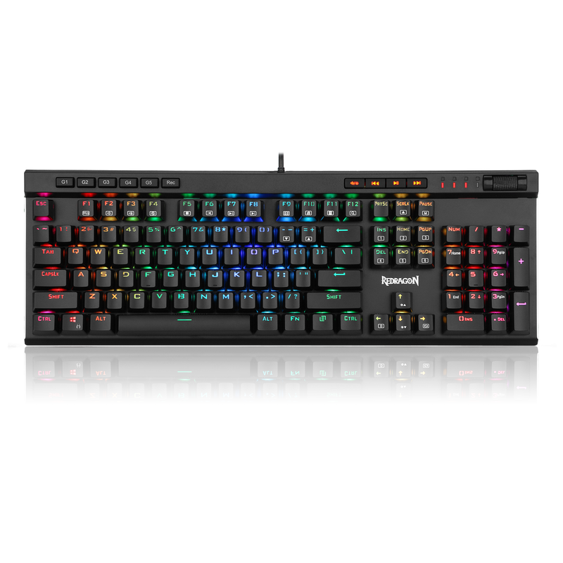 Redragon Vata Mechanical Rgb Gang Keyboard - Black