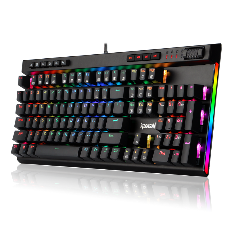 Redragon Vata Mechanical Rgb Gang Keyboard - Black