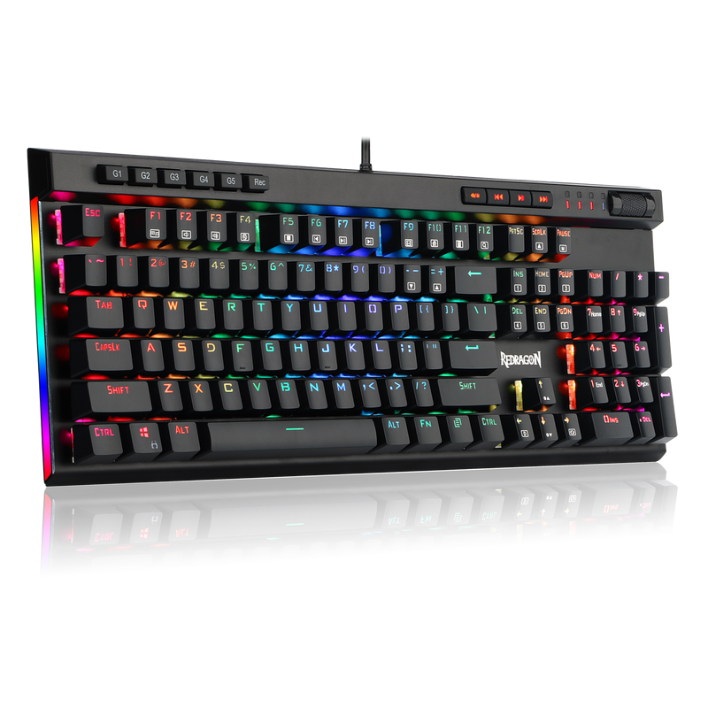 Redragon Vata Mechanical Rgb Gang Keyboard - Black