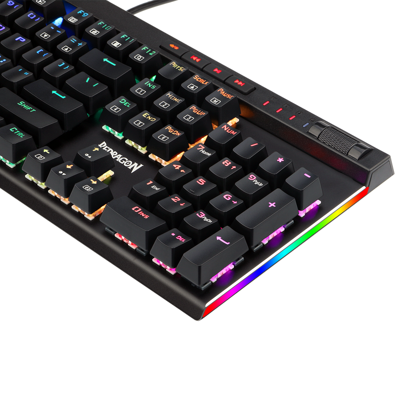 Redragon Vata Mechanical Rgb Gang Keyboard - Black