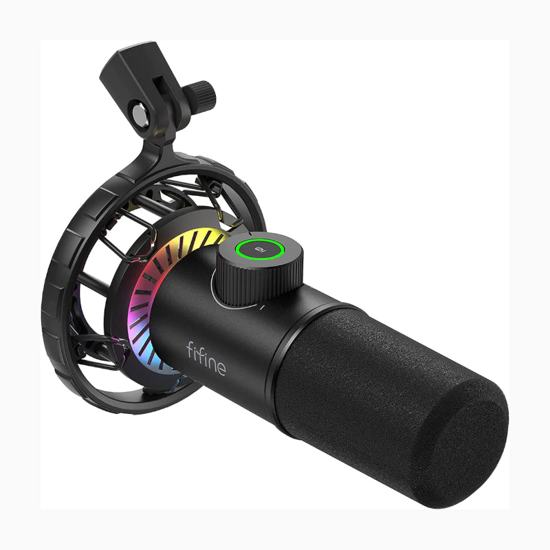 Fifine Mic K658 Usb Dynamic With Shock Mount - Rgb