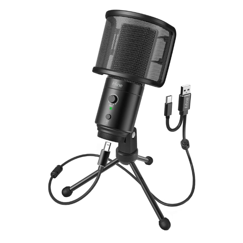 Fifine Mic K683a Usb Cardioid Usb+tripod