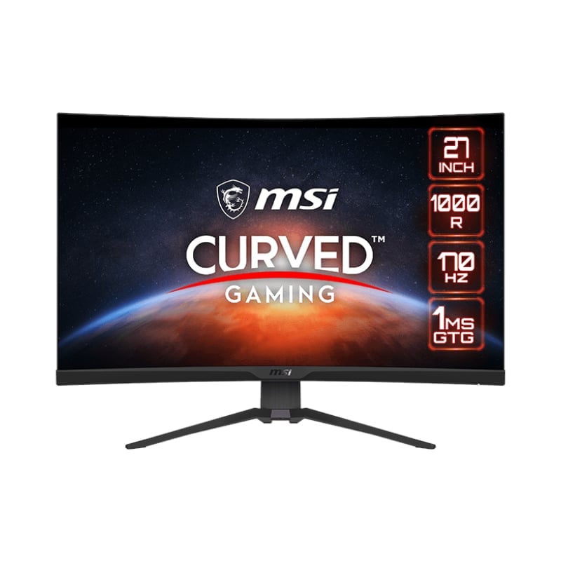 MSI MAG275CQRF QD 27" 2560 x 1440 170Hz FreeSync Premium HDR 1000R Curved Gaming Monitor - Black