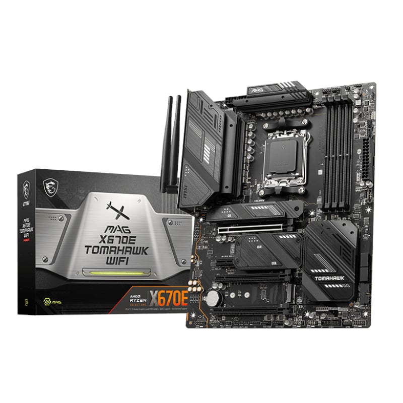 Msi Mag X670E Tomahawk Wifi Amd Am5 Atx Gaming Motherboard