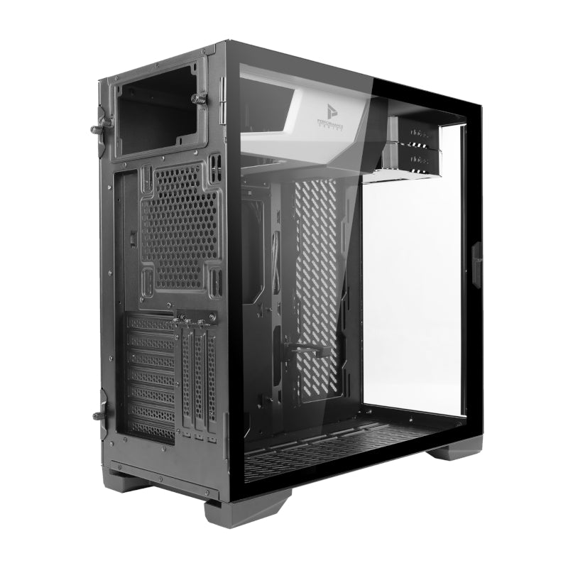 Antec P120 Crystal White Tempered Glass Side Front Atx Gaming Chassis Black