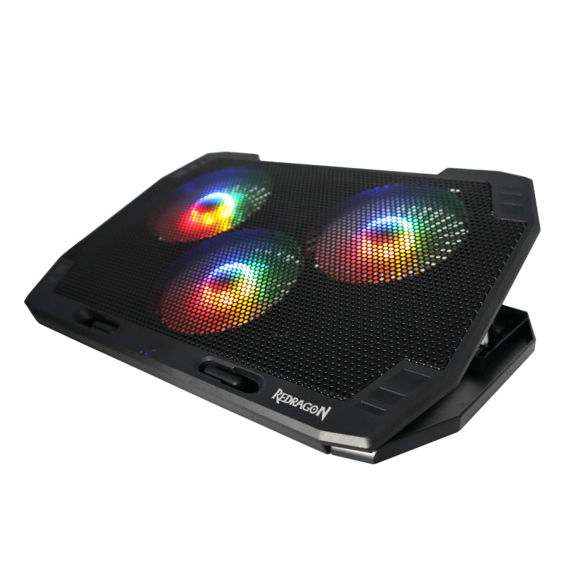 Redragon Gaming Laptop Stand Rgb 3 Fan B