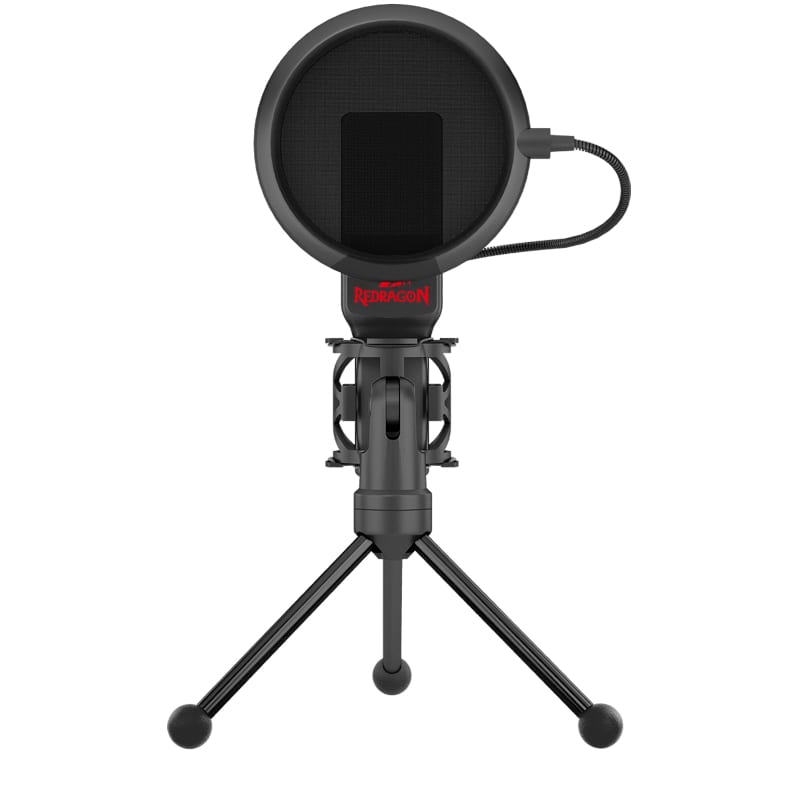 Redragon Seyfert 3.5Mm Aux Gaming Mic And Tripod - Black