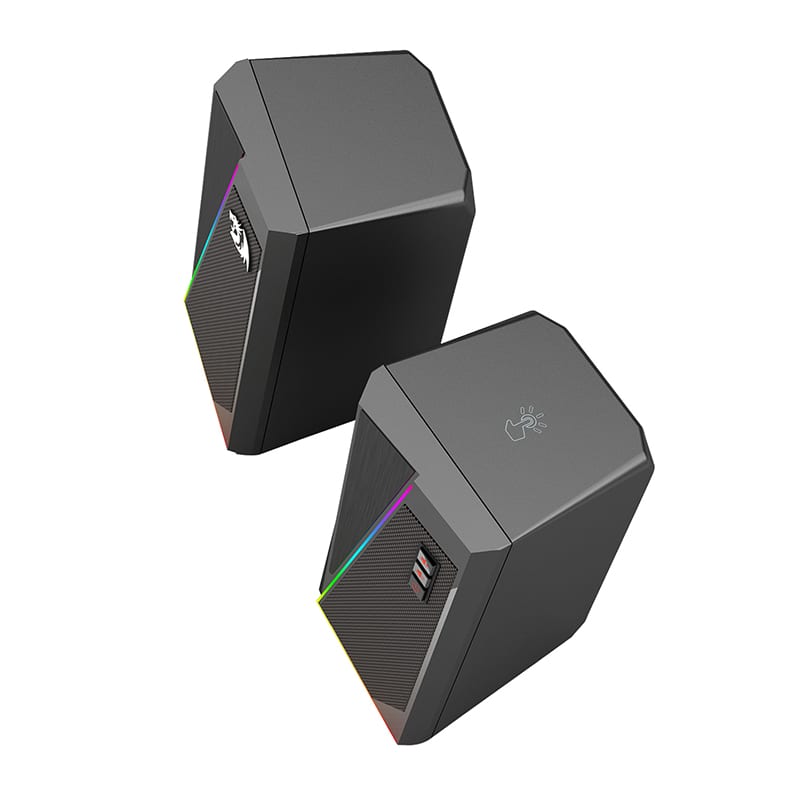 Redragon 2.0 Satellite Speaker Anvil 2 X 3W Rgb Usb Aux Gaming Speaker - Black