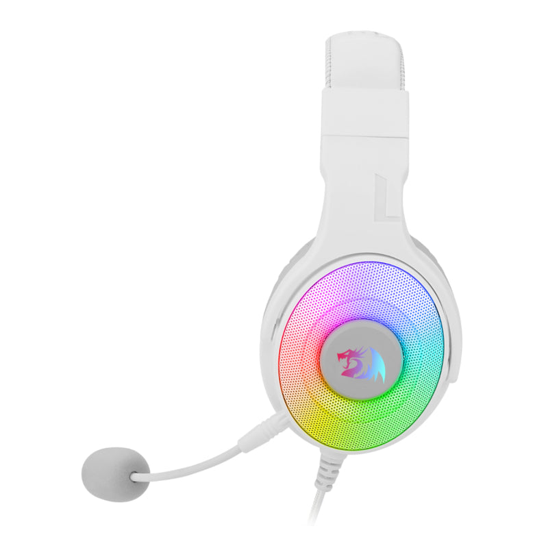 Redragon Over-Ear Pandora Usb Rgb Gaming Headset - White