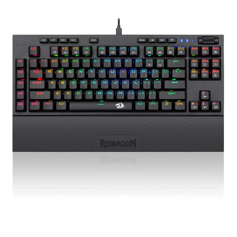 Redragon Vishnu Mechanical Wireless Gang Keyboard - Black