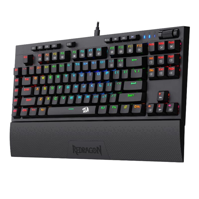 Redragon Vishnu Mechanical Wireless Gang Keyboard - Black