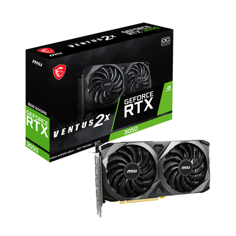 Msi Nvidia Geforce Rtx 3050 Ventus 2X 8G Oc 128-Bit Graphics Card