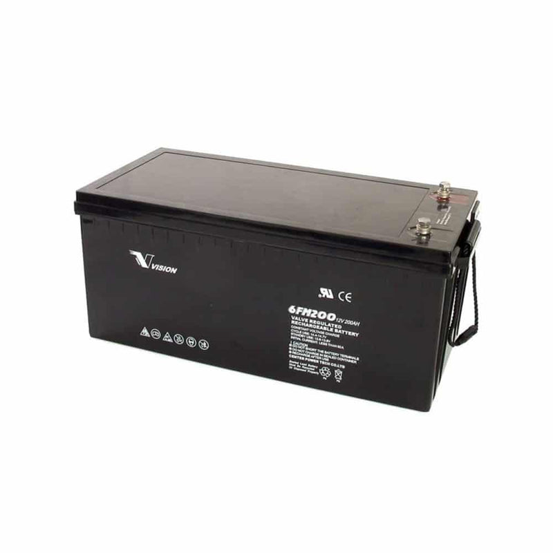 Vision 200Ah 12V Deep Cycle Agm Battery (Extra Heavy Duty 6Fm200Z-X)