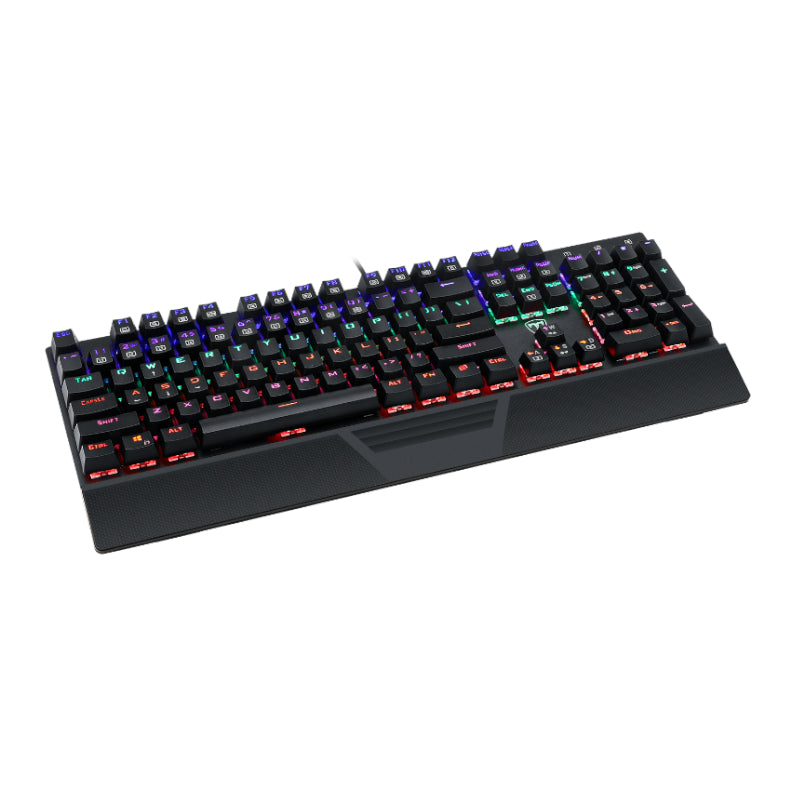 T-Dagger Destroyer 104 Key Wrist Guard Rainbow Backlit Gang Mechanical Keyboard - Black