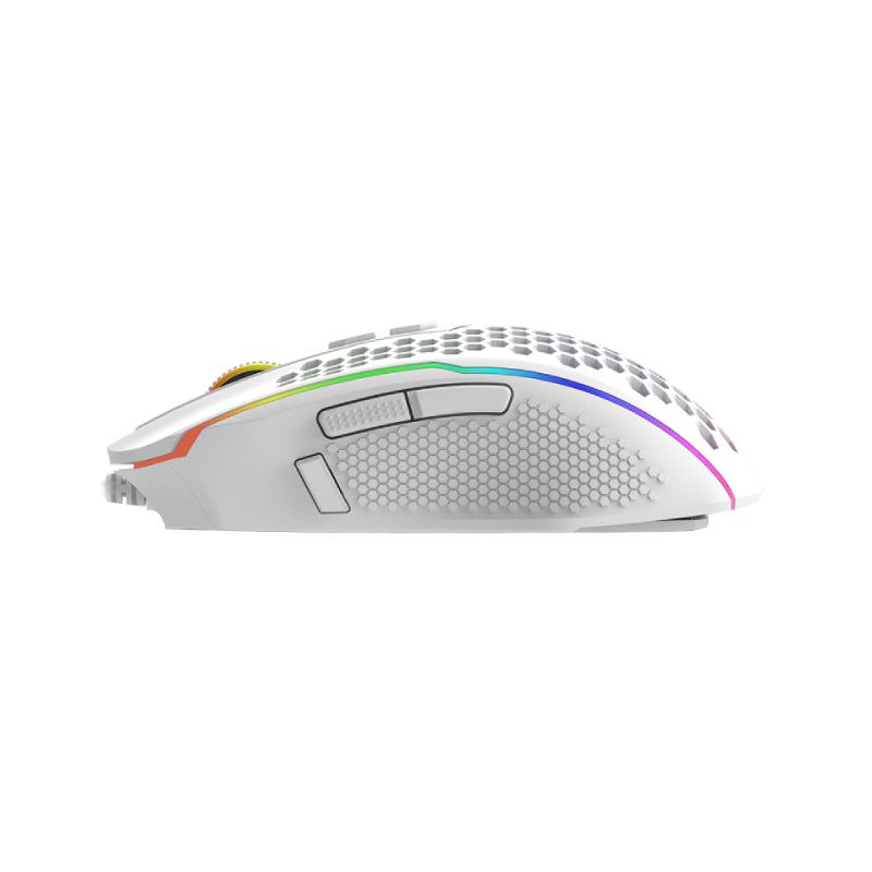 T-Daggerhoneycomb 7200Dpi Rgb Lightweight Gaming Mouse - White