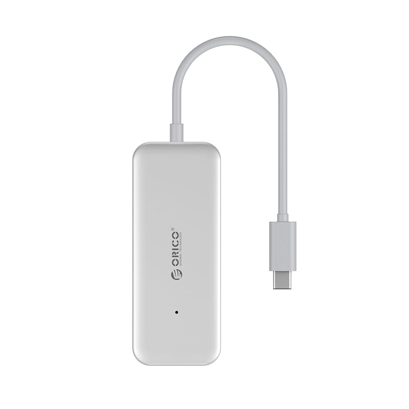 Orico 4 Port Usb-C To 4Xusb3.0 Hub - Silver