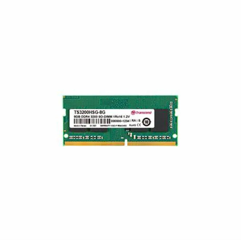 Transcend 8gb Ddr4-3200 Notebook So-dimm 1rx8 1g X8 Cl22