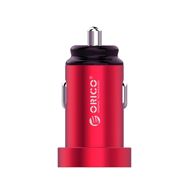 Orico Dual Port Mini Usb Car Charger - Red