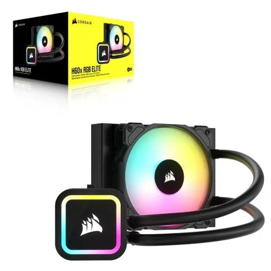 Corsair Icue H60X Rgb Elite 120Mm Liquid Cpu Cooler