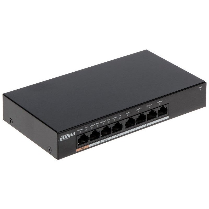 Dahua 8-Port Unmanaged Desktop Switch With 4-Port Poe