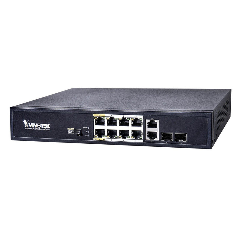 Vivotek Unmanaged 8Xfe Poe + 2Xge Sfp Combo Switch