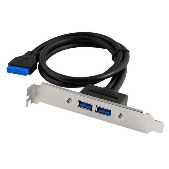 Mecer 20 Pin 2-Port Bracket Usb 3.0 Cable