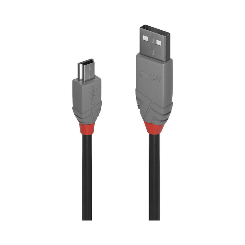 Lindy Usb2.0 Type-A To Mini-B Cable - Anthra Line - 3M