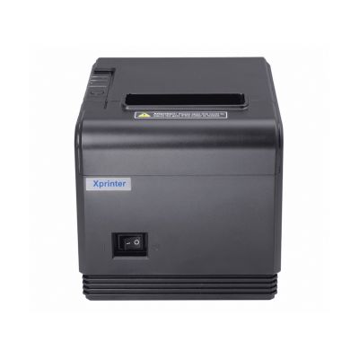 Pinnpos Q301F 3-Inch Liner Less Thermal Printer - Black - 127Mm Per Second - Usb + Serial + Lan