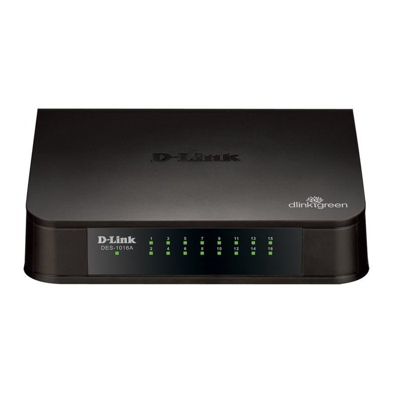 D-Link Net 16-Port 100Mbps Auto-Sensing Stand-Alone Unmanaged Switch