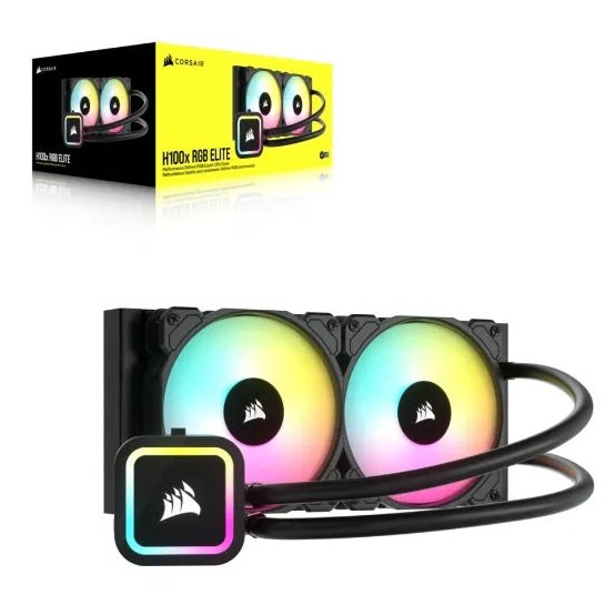 Corsair Icue H100X Rgb Elite 240Mm Liquid Cpu Cooler