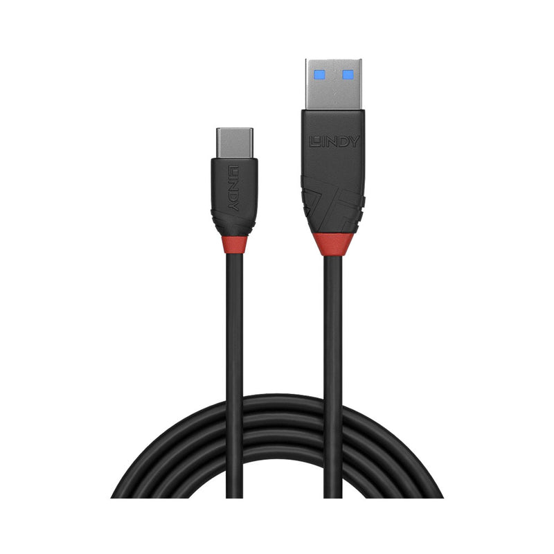 Lindy Usb3.1 Am To Cm 3Amp Cable - Black Line - 1.5M