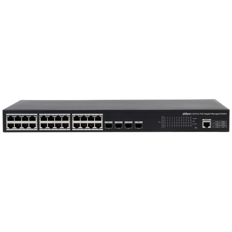 Dahua 24-Port Poe Gigabit Managed Switch Layer 2 Network Management Poe Switch