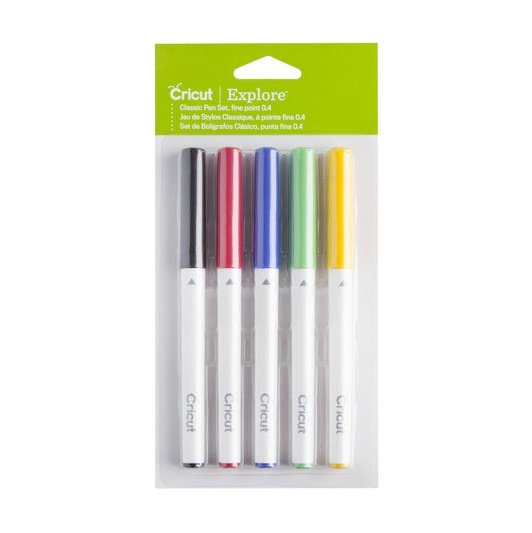 Cricut Explore Maker Fine Point Pen Set 5-Pack (Classics)