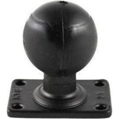 Zebra Ram Rectangular Base With 2.25'' Rubber Ball