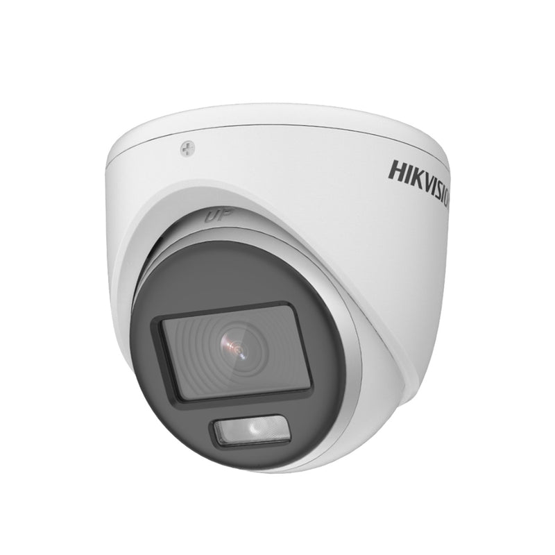 Hikvision Ds-2Ce70Df0T-Pf2.8Mm Colorvu 1080P Dome Outdoor Indoor 2.8Mm 20M Ir Distance Turret Camera, Retail Box, 1 Year Warranty